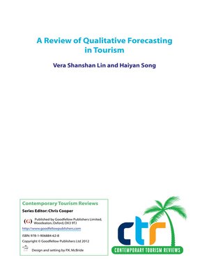 cover image of Qualitative Forecasting in Tourism
